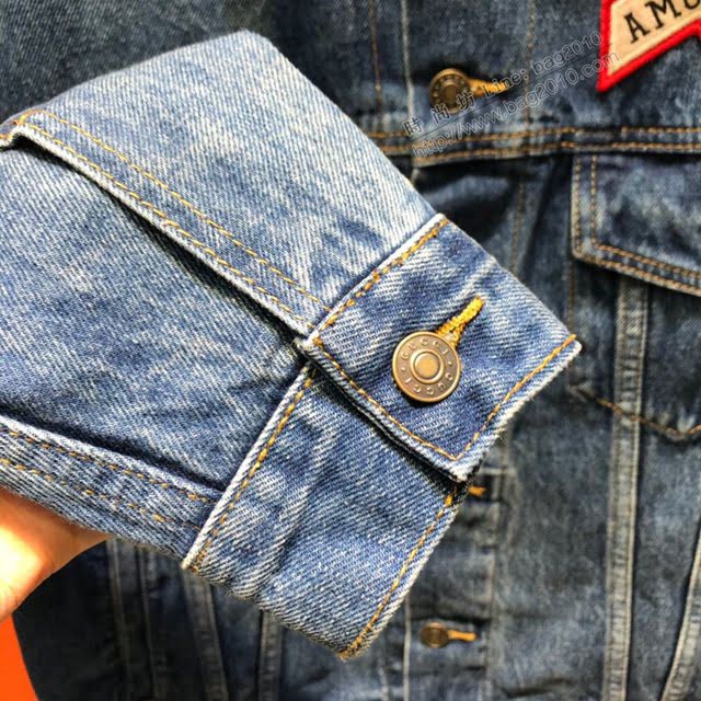 Gucci牛仔外套 2020新款牛仔衣 男女同款 最高品質 古奇外套  tzy2568